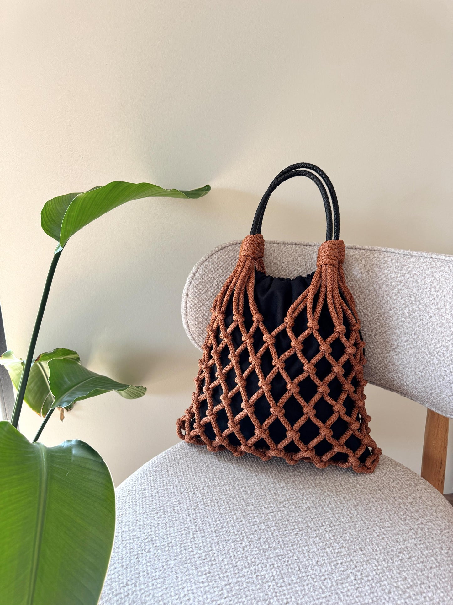 Macrame Fishnet Cord Mesh Bag Pattern